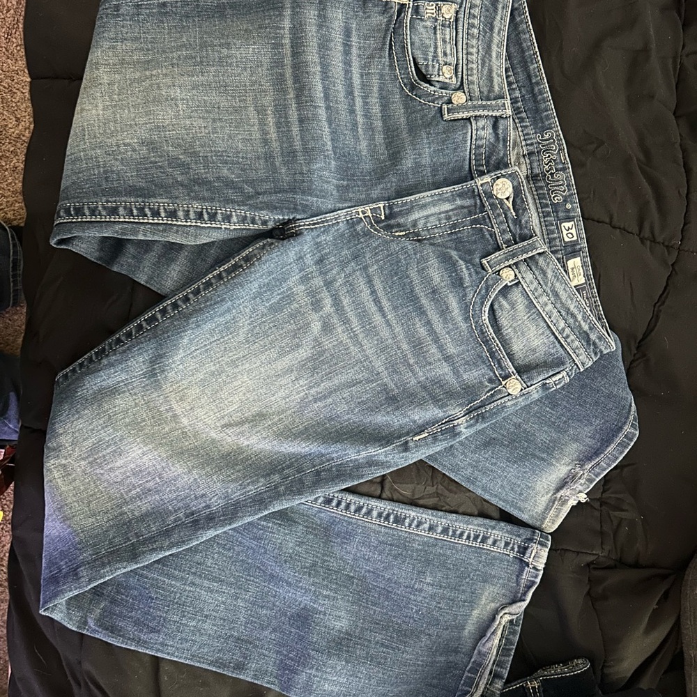 Miss Me Women's Boot Cut Jeans - Blue